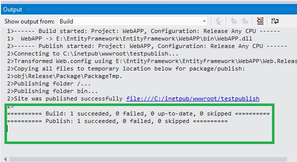 published in local server